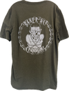 Unisex Army Green & White DOT Reflective T-Shirt