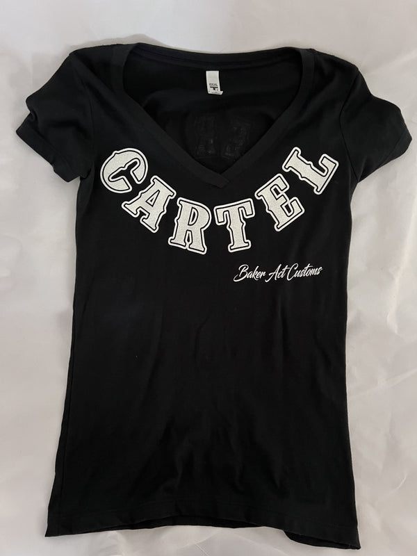 Ladies CARTEL/BAKER ACT Black & White Skull