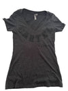 Ladies CARTEL Burnout Grey & Black Skull