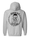 Unisex Grey & Black Zip Up Hoodie