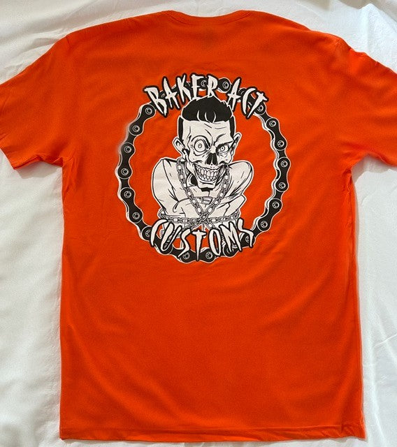 Men's Orange with White Logo T-Shirt