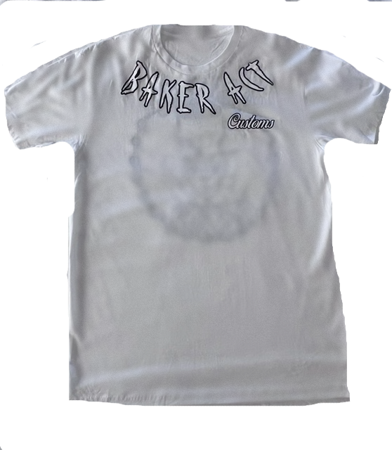 Men's White with White Logo T-Shirt