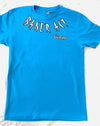 Men's Turquoise & White Logo T-Shirt