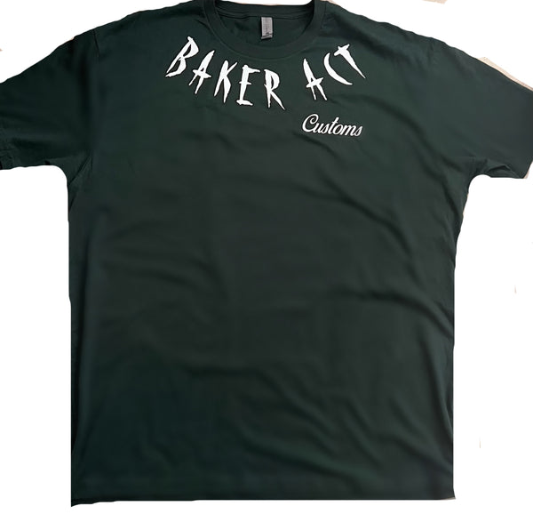 Men's Forest Green with White Logo T-Shirt