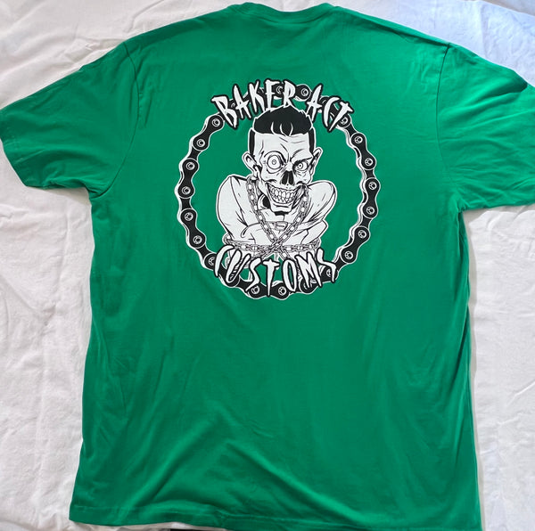 Men's Lime Green & White Logo T-Shirt