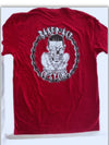 Men's Maroon with White Logo T-Shirt