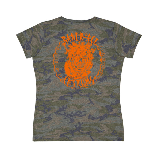 Ladies Camo Girl Logo Crew Neck