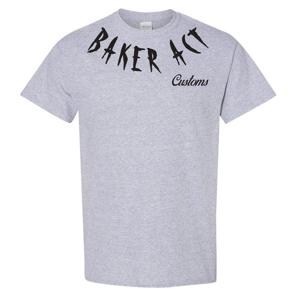 Men's Grey & Black Logo T-Shirt