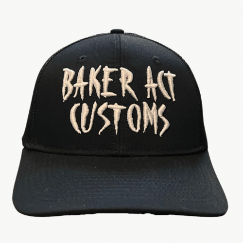 Baker Act Trucker Hat Black & White