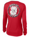 Ladies Dri Fit Red & White Girl Logo