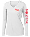 Ladies Dri Fit White & Red Girl Logo