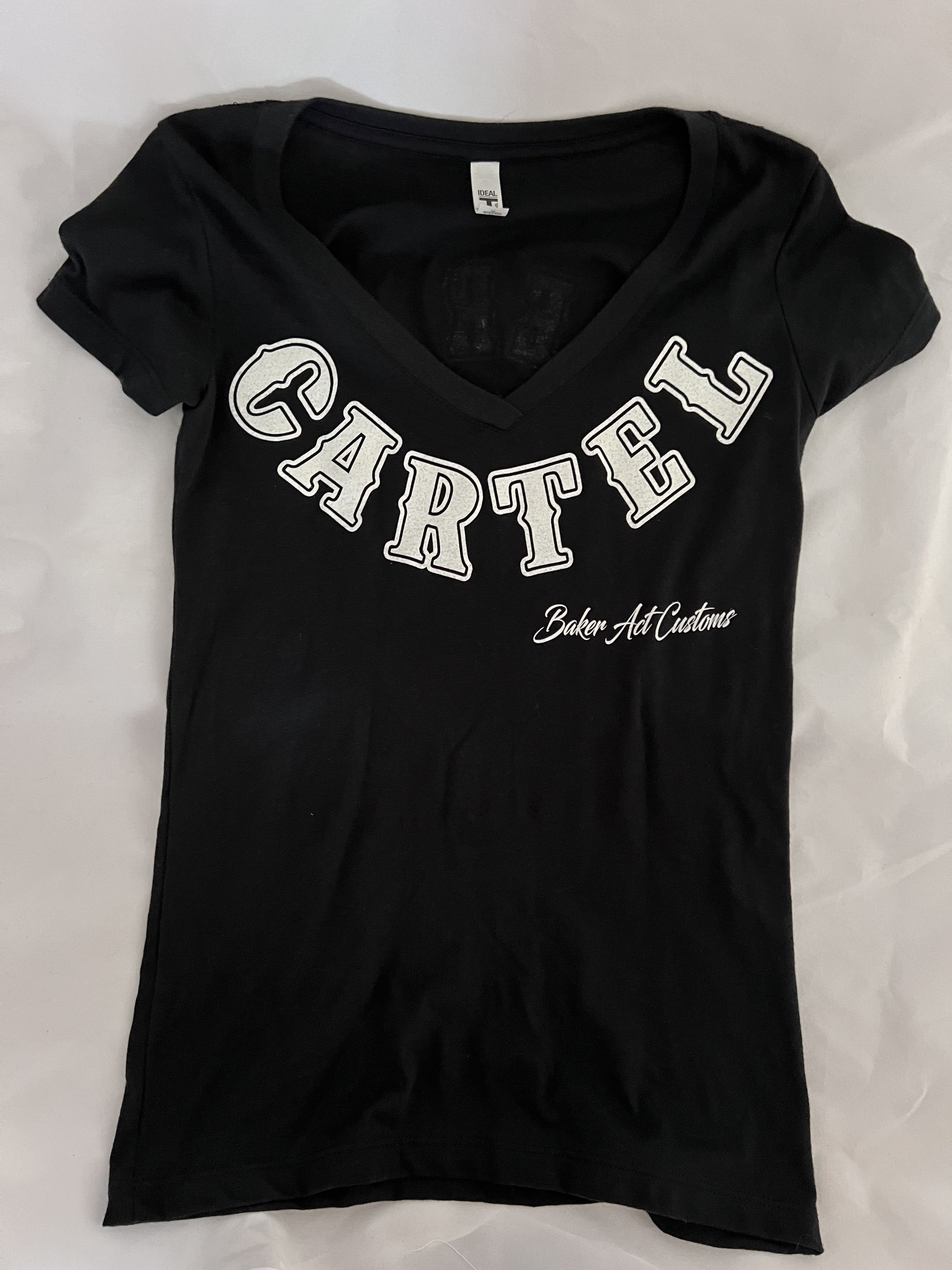 Ladies CARTEL/BAKER ACT Black & White Skull