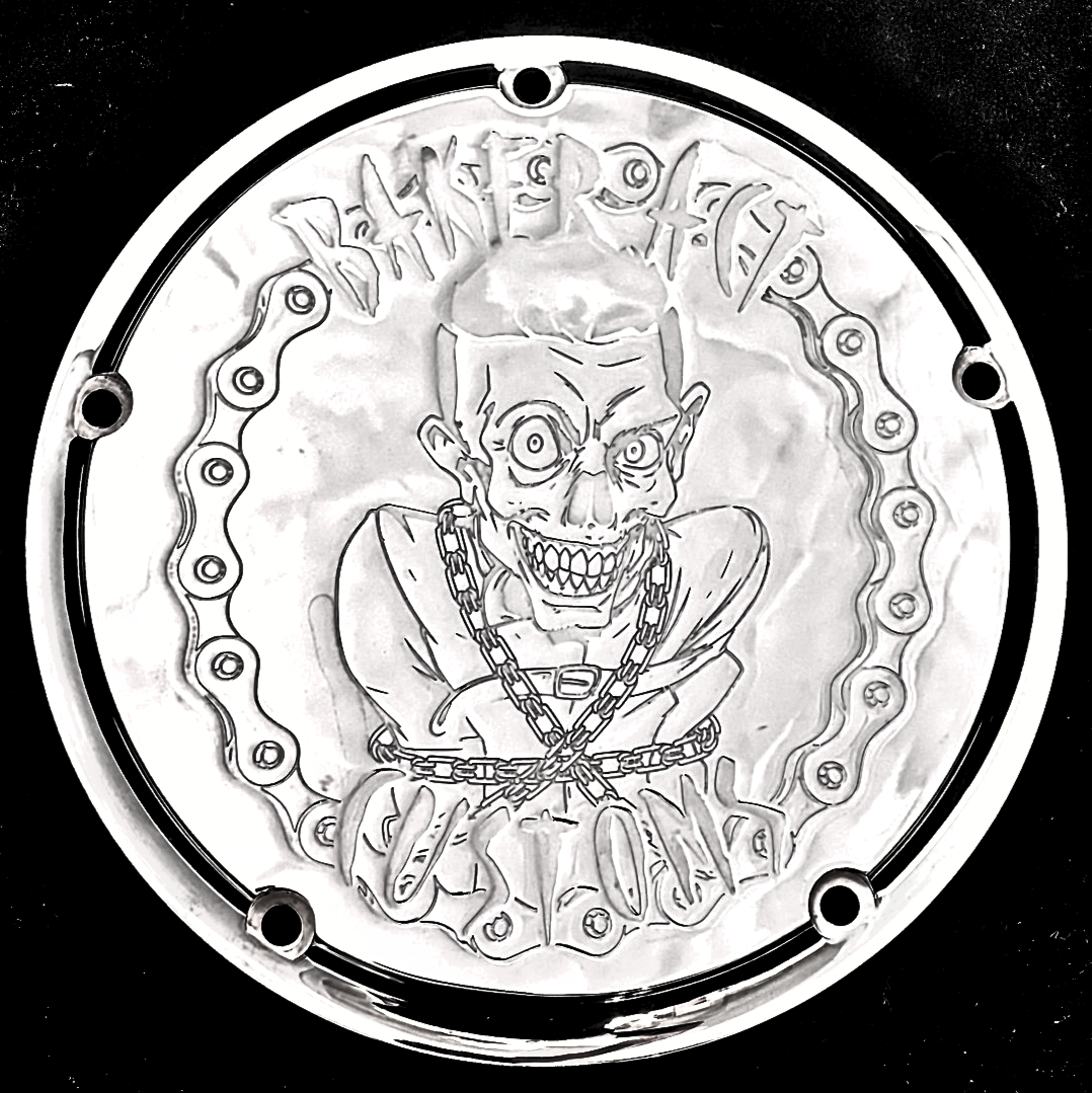Baker Act Logo Derby Cover Chrome (HD Touring 2016 and up)