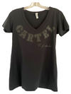 Ladies CARTEL Black on Black Distressed Flag