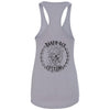 Ladies Grey Racer Back Girl Logo Tank