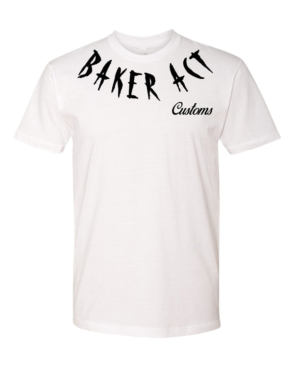 Men's White & Black Logo with Number