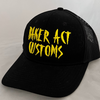 Baker Act Trucker Hat Black & Yellow
