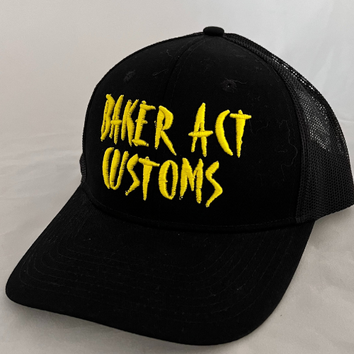 Baker Act Trucker Hat Black & Yellow
